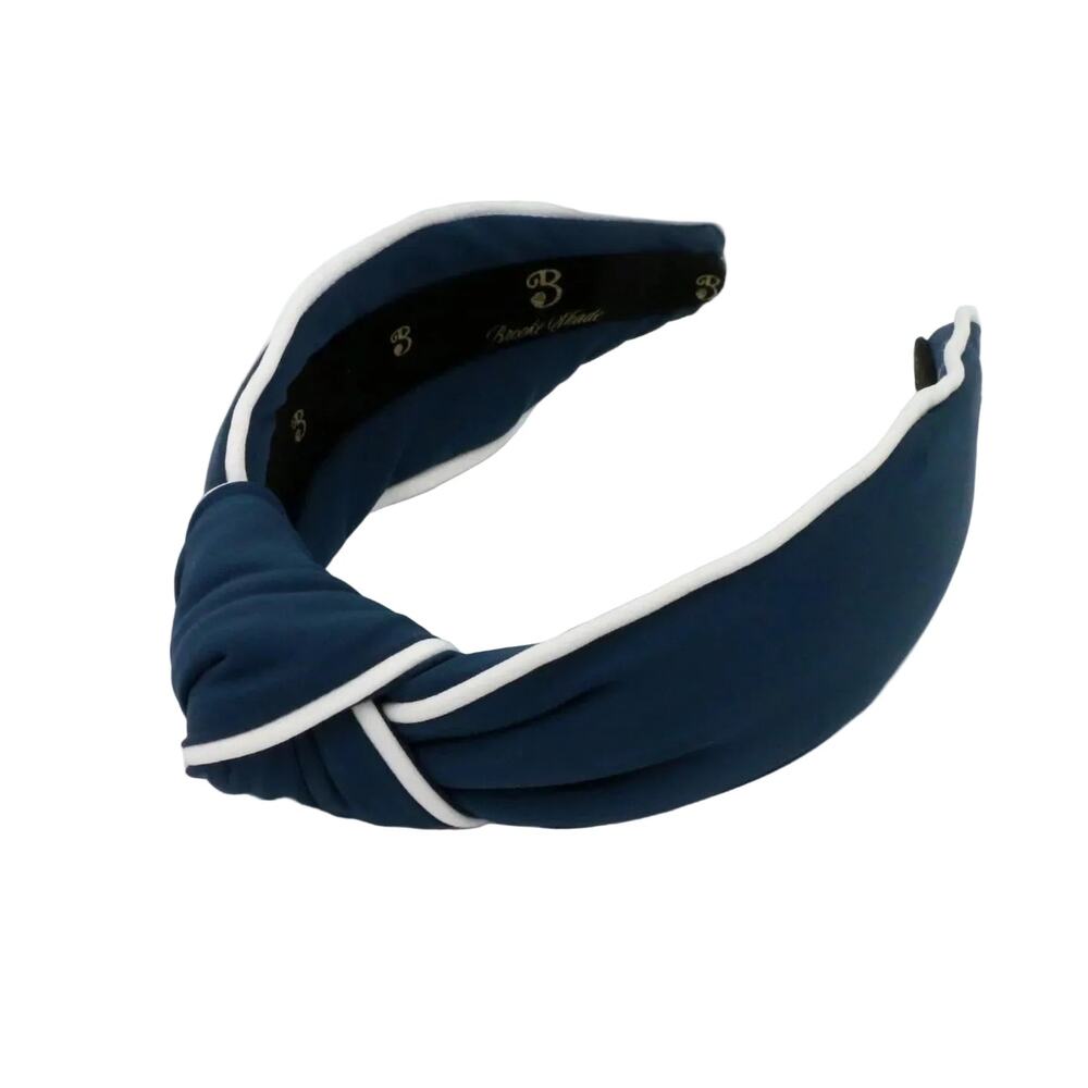 The Nautical Navy- Two Tone Topknot Headband